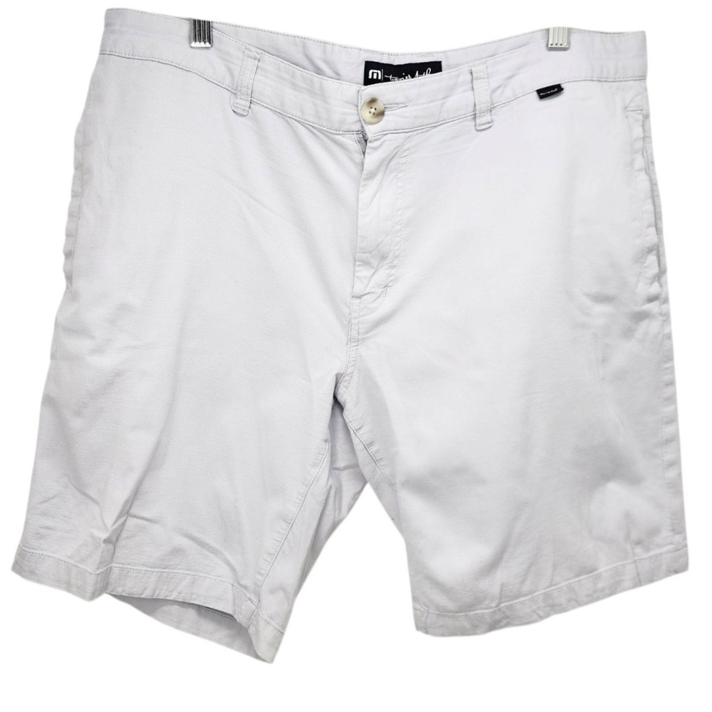 Travis Mathew Beck Shorts Men 36 Grey Golf Performance Chino‎ Stretch